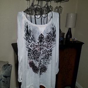 CATO WOMAN SHEER CRUCIFIX